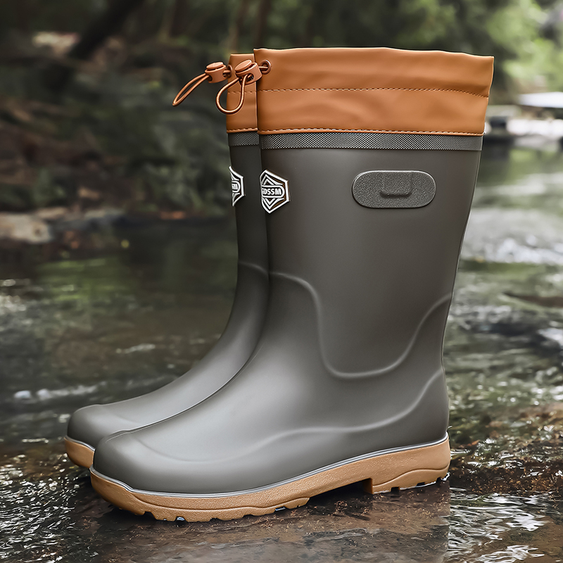 Fishing Boots - أحذية مطر رجالية عالية الرقبة عصرية