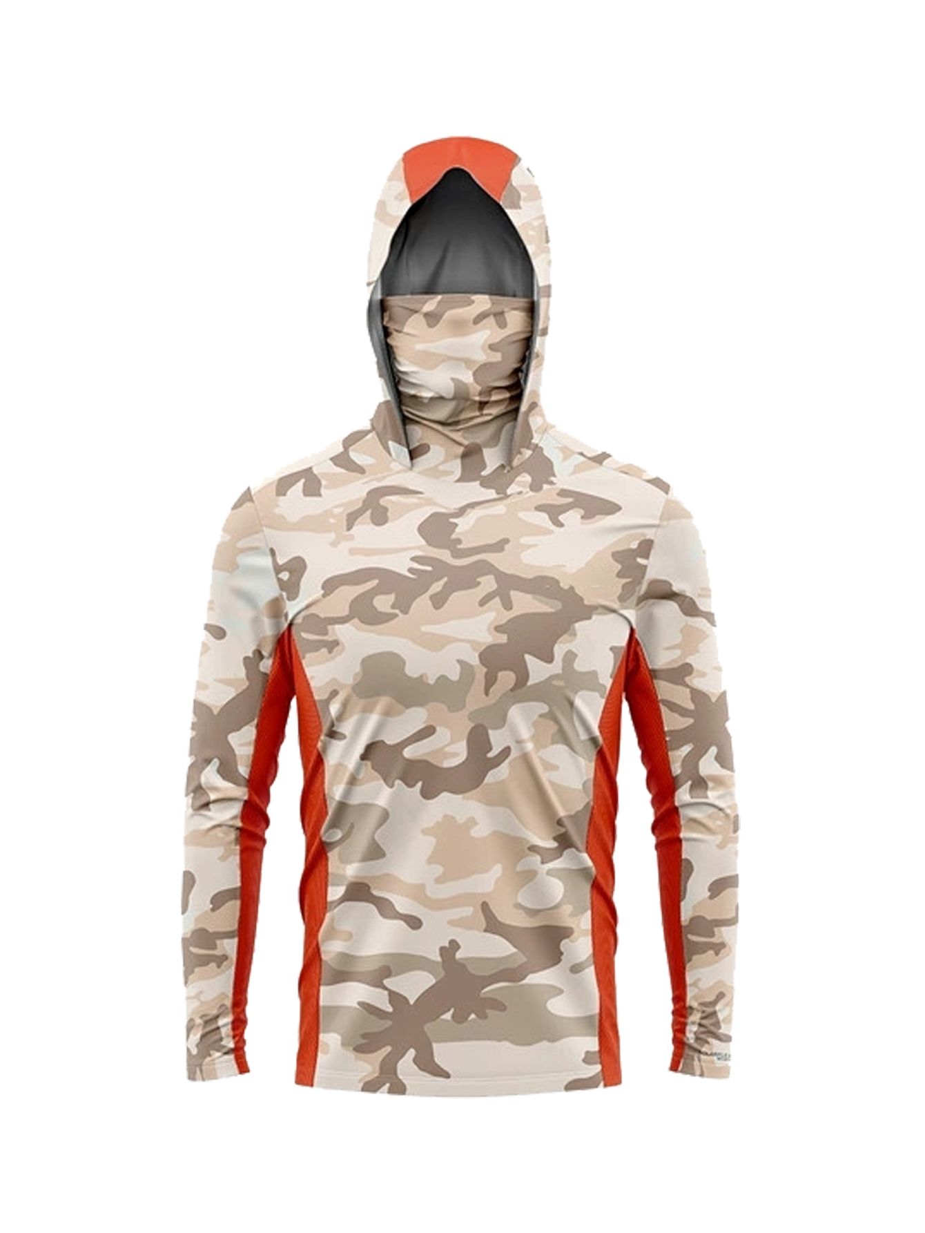 Fishing Shirt Uv Protection - قميص صيد رجالي بقلنسوة بنمط التمويه