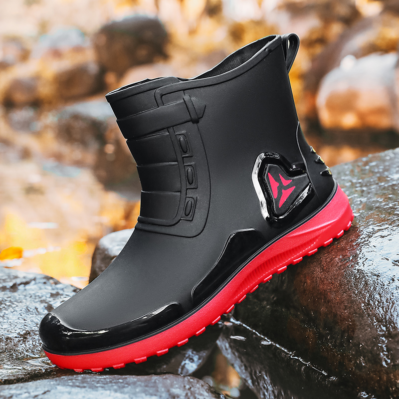 Fishing Boots - أحذية مطر رجالية كاجوال، مناسبة لجميع