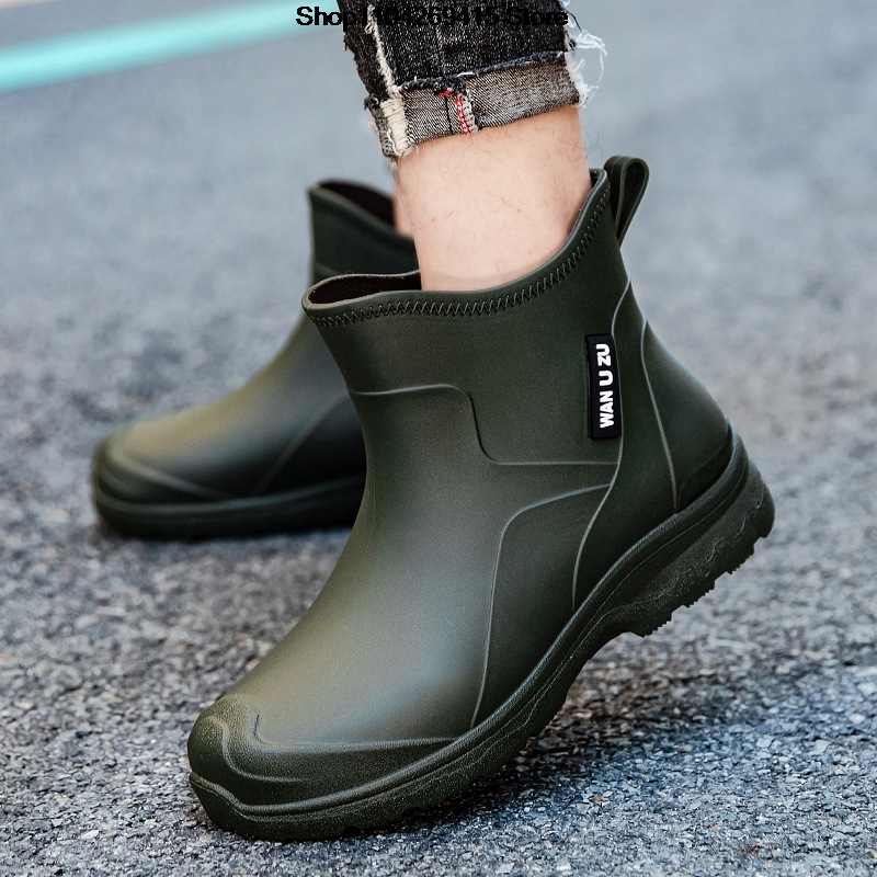 Fishing Boots - أحذية مطر جديدة للرجال مقاومة للماء