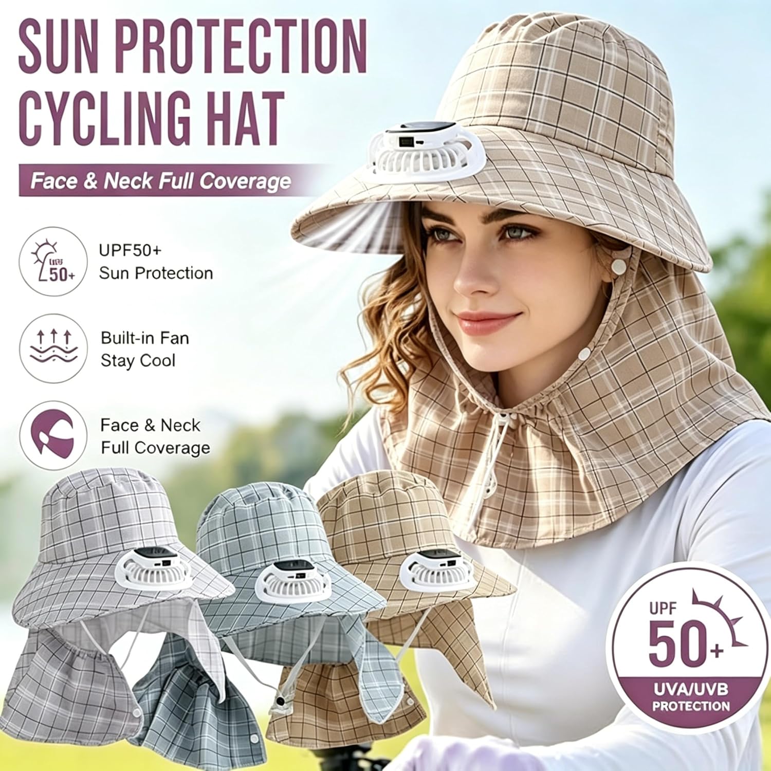 قبعة بمروحة تعمل بالطاقة الشمس - مراجعة Fishing Hat وسعره