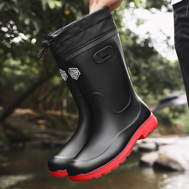 أحذية مطر رجالية عالية الرقبة  - مراجعة Fishing Boots وسعره