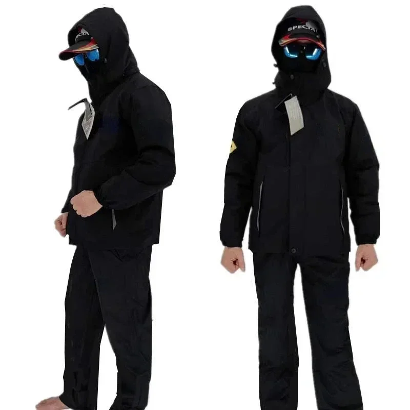 سميكة الصيد الملابس مجموعة الش - مراجعة Fishing Pants Waterproof وسعره