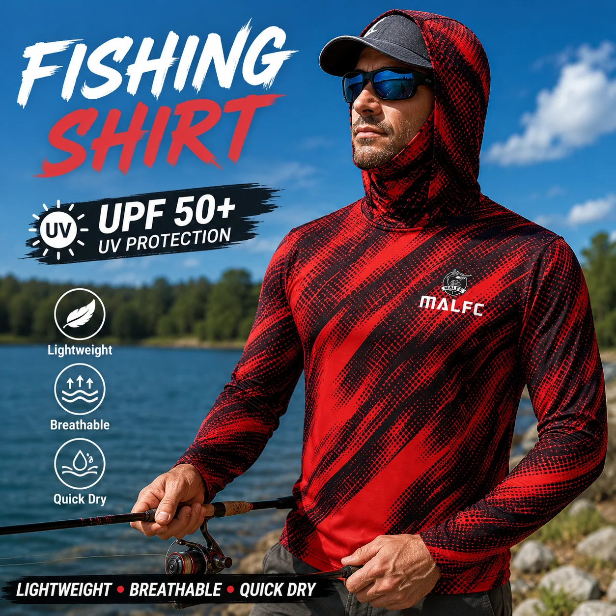 قميص صيد رجالي بأكمام طويلة مع - مراجعة Fishing Shirt Uv Protection وسعره