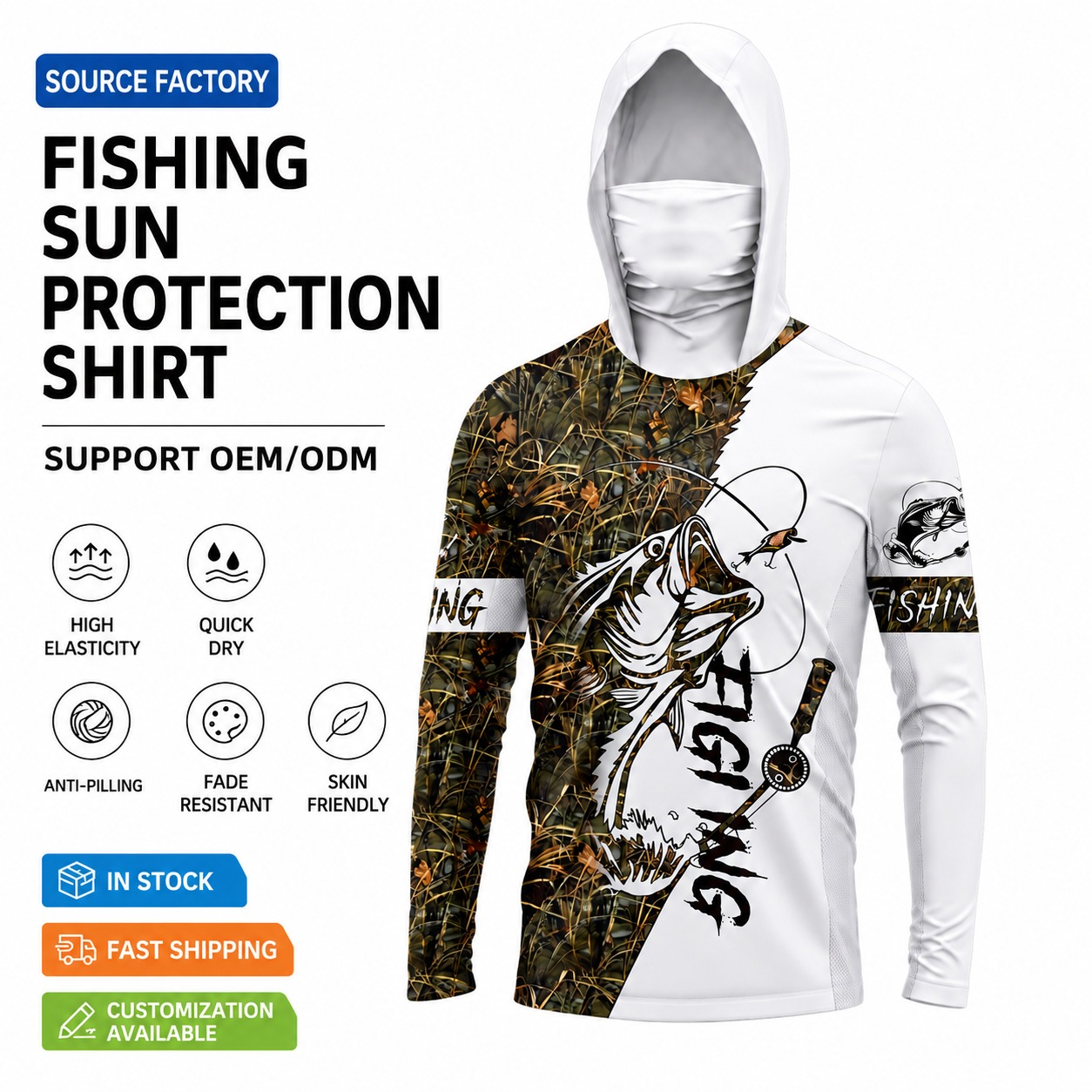 قميص صيد رجالي من MALFC بقطعة  - مراجعة Fishing Shirt Uv Protection وسعره
