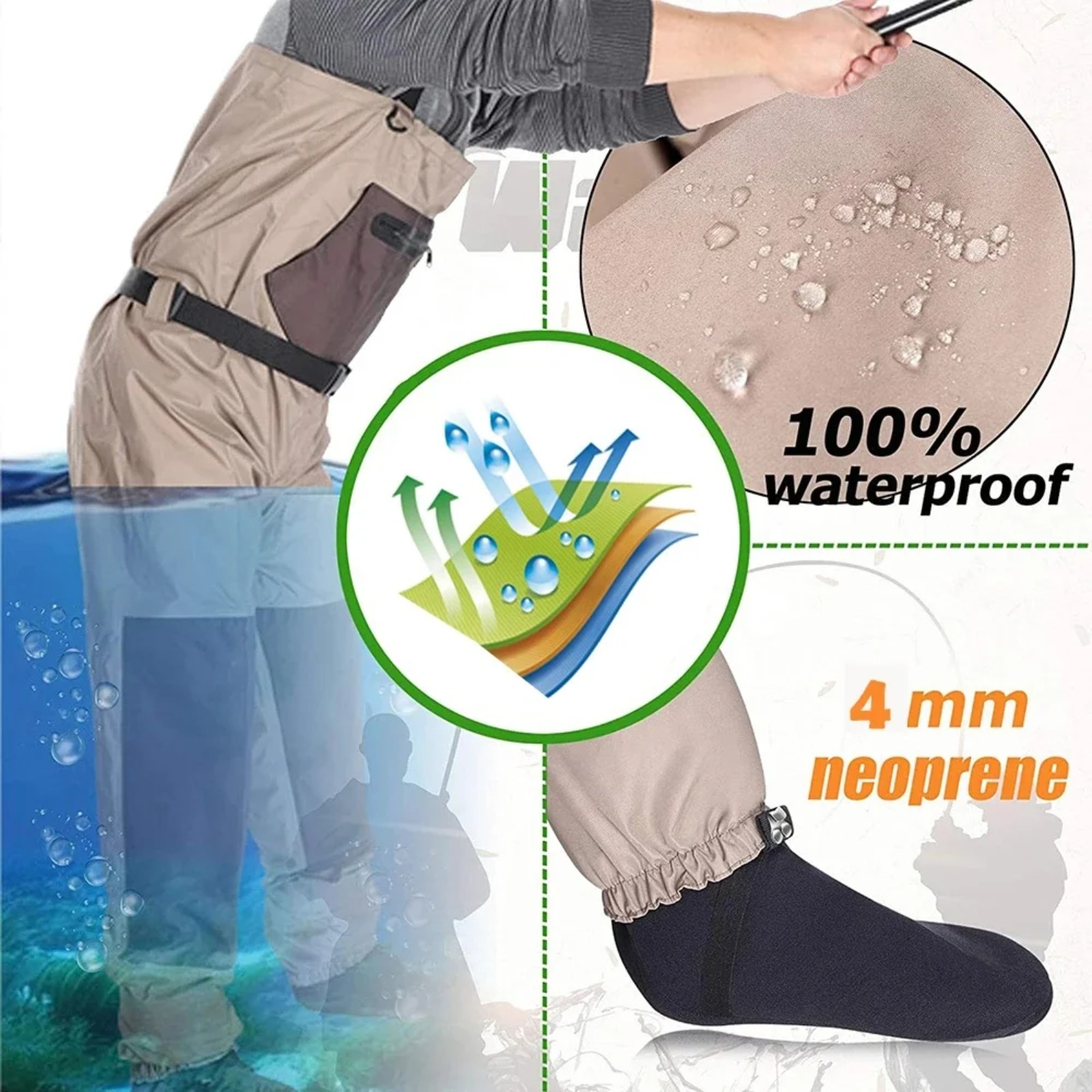 جاوتير للرجال والنساء، بدلة صي - مراجعة Fishing Waders وسعره