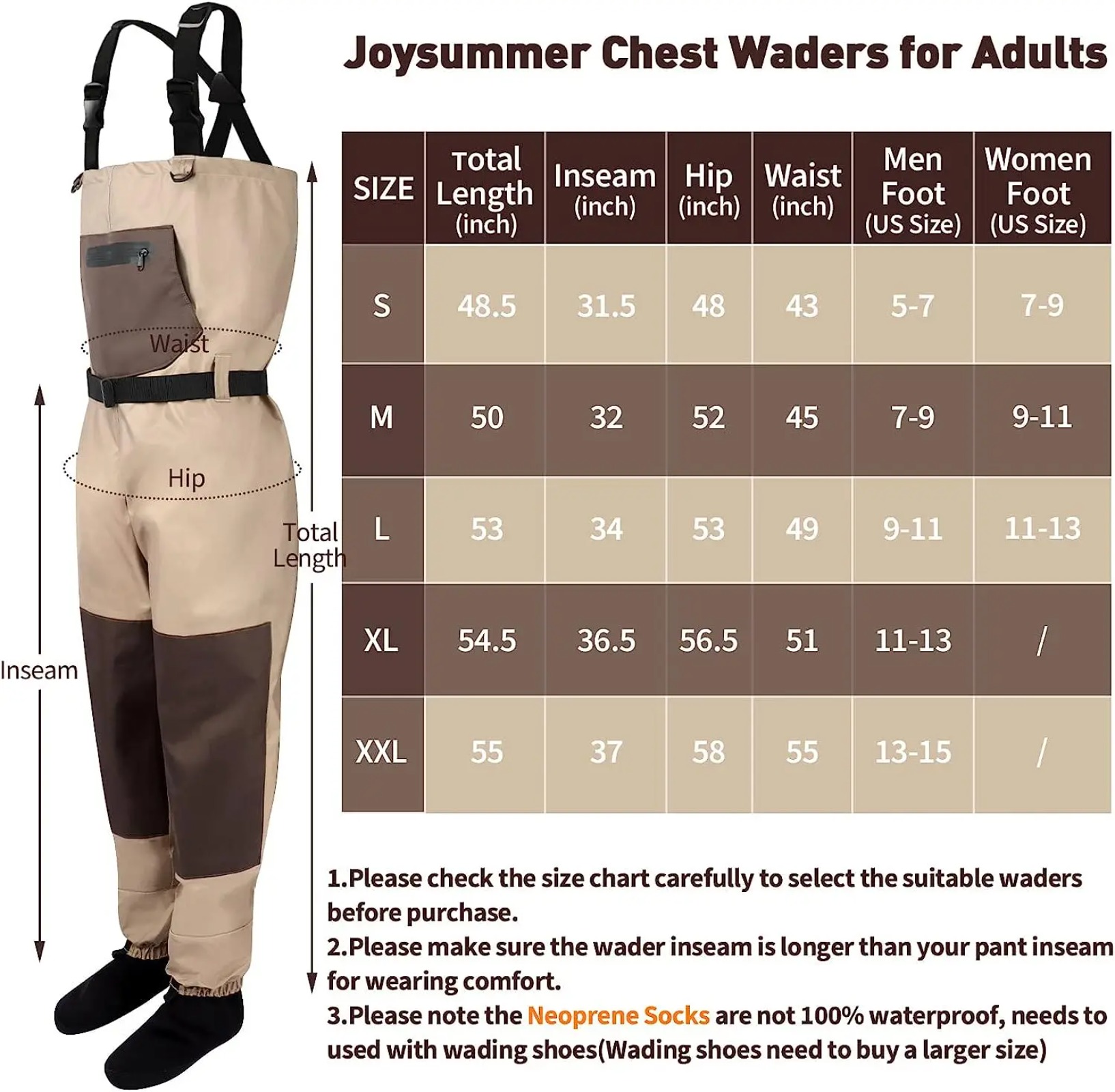 جاوتير للرجال والنساء، بدلة صي - مراجعة Fishing Waders وسعره