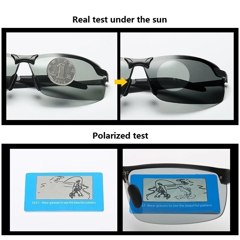 نظارات شمسية رجالية مستقطبة وم - مراجعة Fishing Sunglasses Polarized وسعره