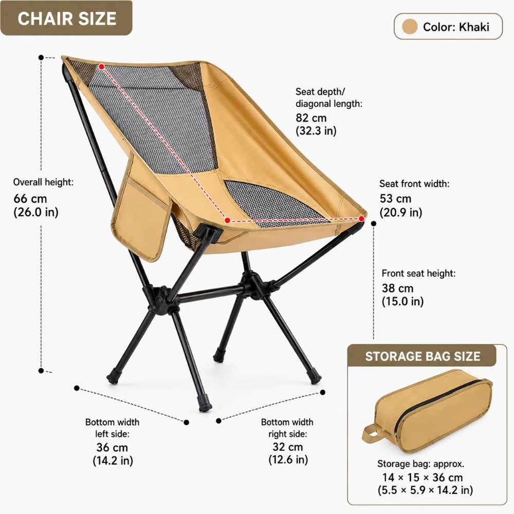 كراسي تخييم محمولة قابلة للطي  - مراجعة Fishing Backpack وسعره