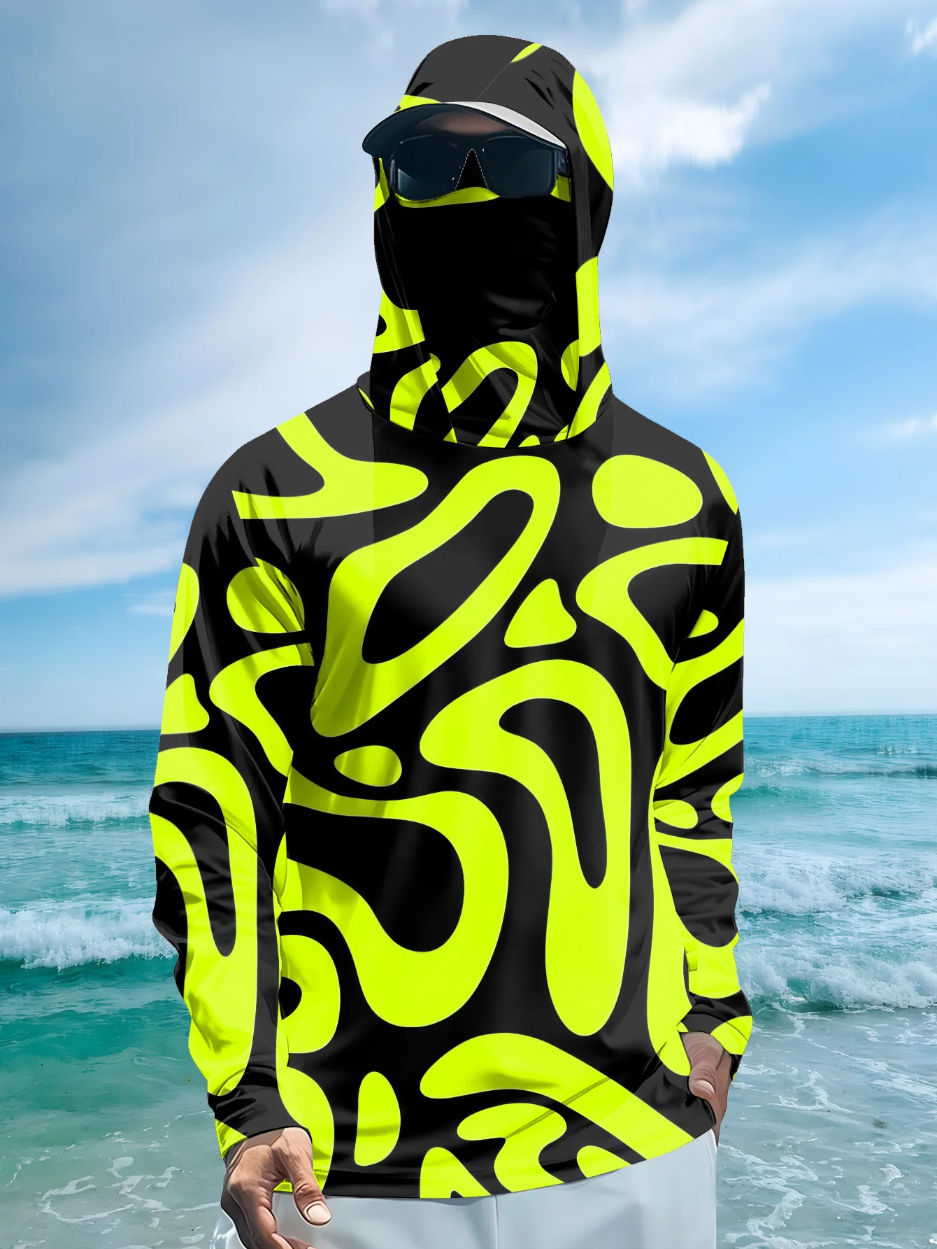 قميص صيد رجالي بغطاء للرأس، بت - مراجعة Fishing Shirt Uv Protection وسعره
