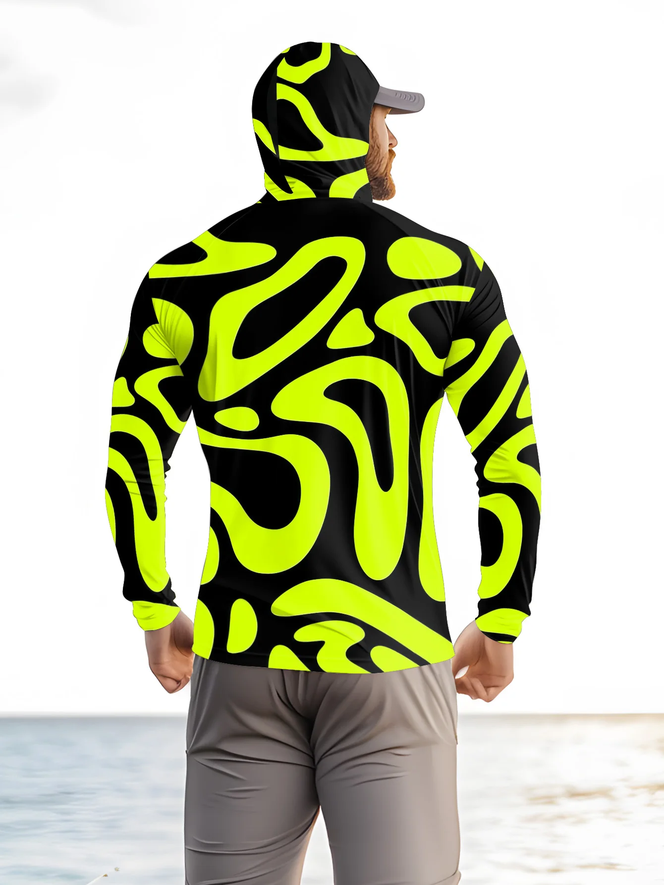 قميص صيد رجالي بغطاء للرأس، بت - مراجعة Fishing Shirt Uv Protection وسعره