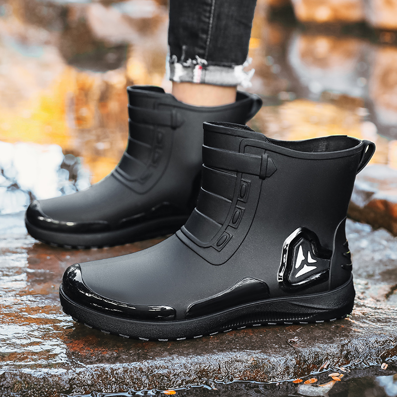 أحذية مطر رجالية كاجوال، مناسب - مراجعة Fishing Boots وسعره
